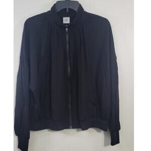 CAbi Sweatshirt Womens Large Goth Biker Witchy Zip Up Balloon Sleeves Sweatshirt